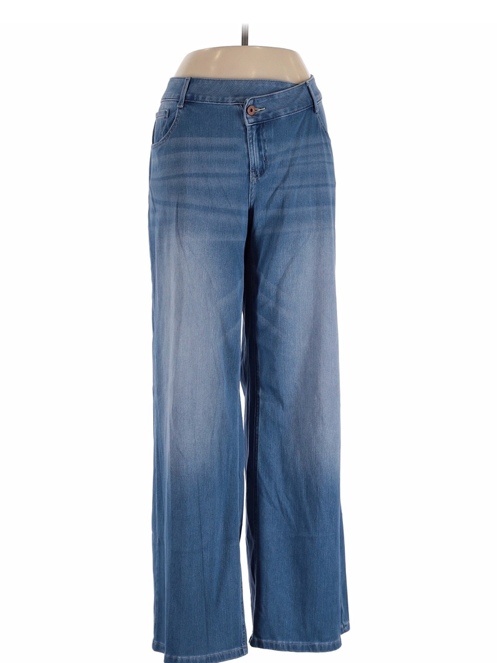 HALARA Light Blue High-Rise Wide Leg Jeans